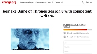 Game of Thrones hayranlarından imza kampanyası: Son sezon yeniden çekilsin