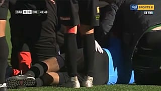 Vitor Hugo Hurtado colapsou em pleno relvado, em direto pela televisão