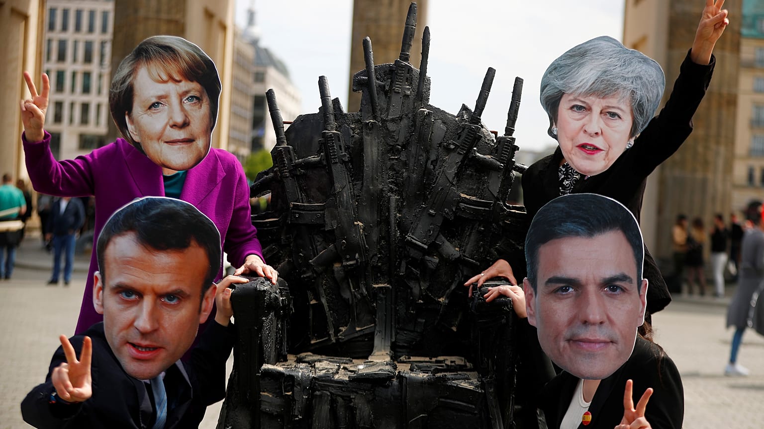 Puerta de Brandenburgo en Berlín, Alemania, 11 de mayo de 2019.