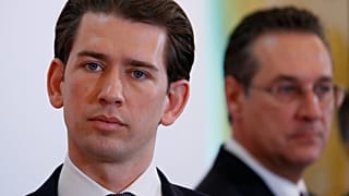 Sebastian Kurz and Heinz-Christian Strache on March 6, 2019.