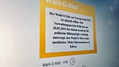Der Wahl-O-Mat war am Dienstag nicht erreichbar