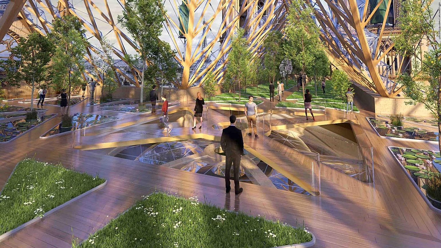 Vincent Callebaut, eco-design for inside Notre Dame