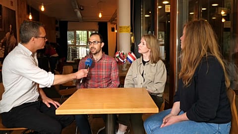 Sur la route des Européennes : à Münster, les réfugiés suivent les élections de près