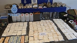 La policía española se incauta de 178 kilos de cristal, la mayor cantidad hasta la fecha