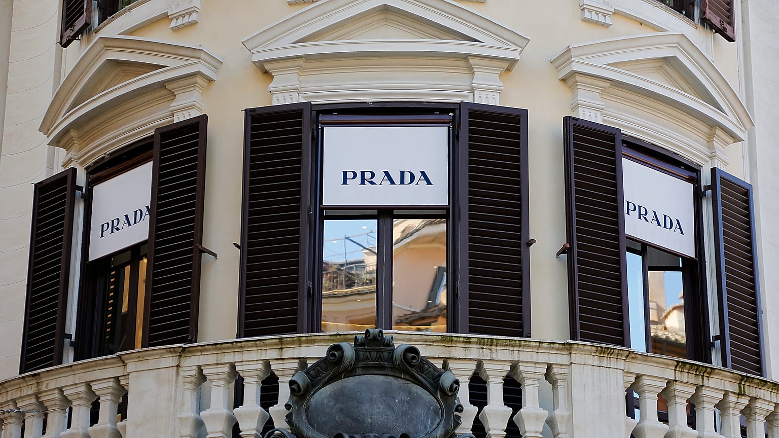 Prada storefront in Rome