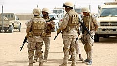 قوات سعودية في مأرب اليمنية