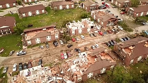 Roofs fly off as tornadoes tear across Jefferson City