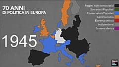Come sono cambiati i colori politici in Europa negli ultimi 70 anni