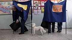 Colegio electoral en Atenas