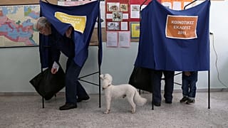 Colegio electoral en Atenas