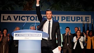 Jordan Bardellam, the top candidate for Le Pen's National Rally party