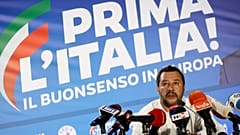 Milano, 26.5.2019. La conferenza stampa di Matteo Salvini post-elezioni.