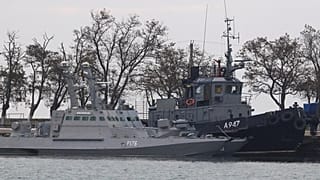 Rusya'nın el koyduğu Ukrayna'ya ait savaş gemileri