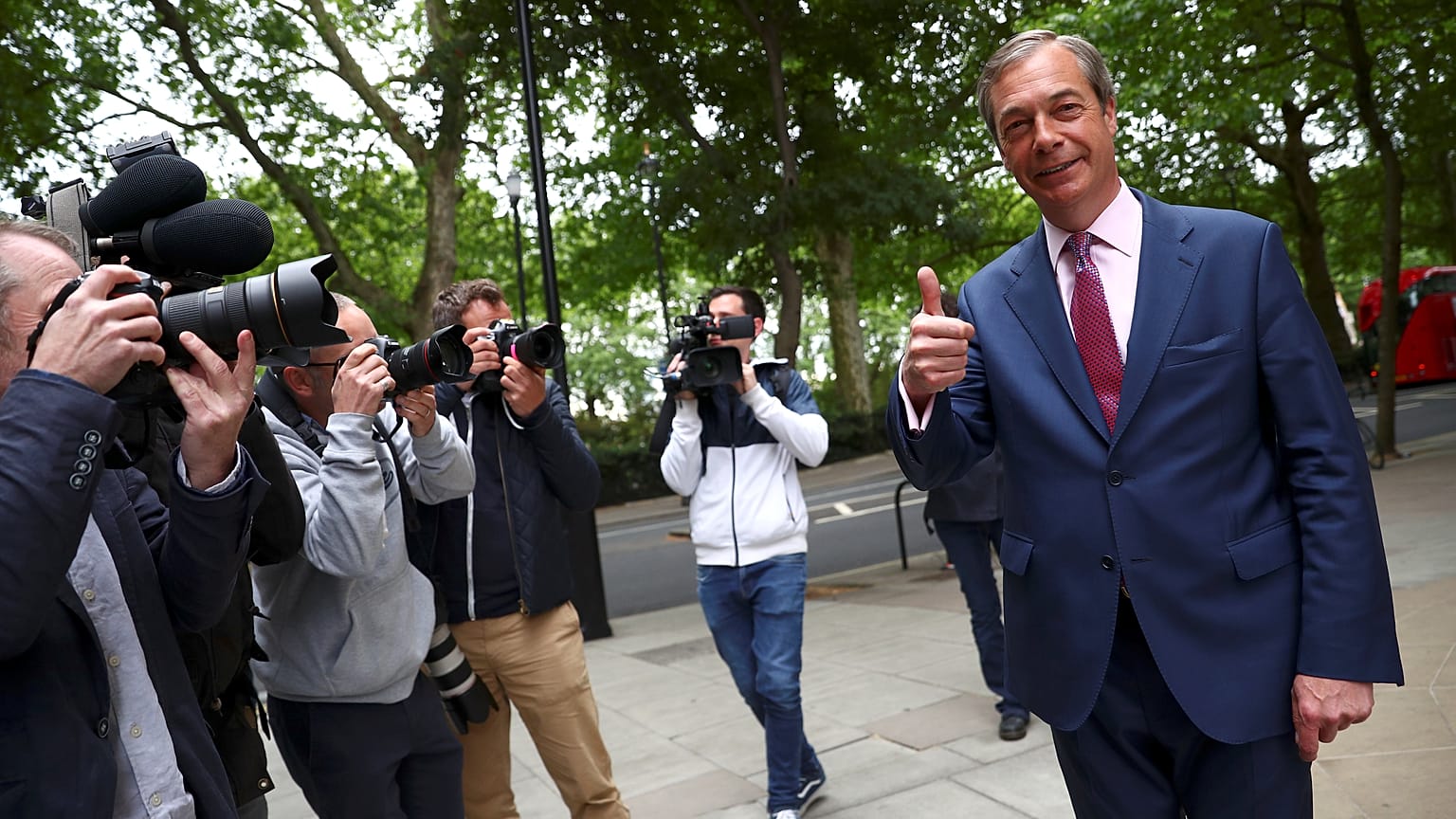 Nigel Farage told Euronews his Brexit party was 'here for the long term'