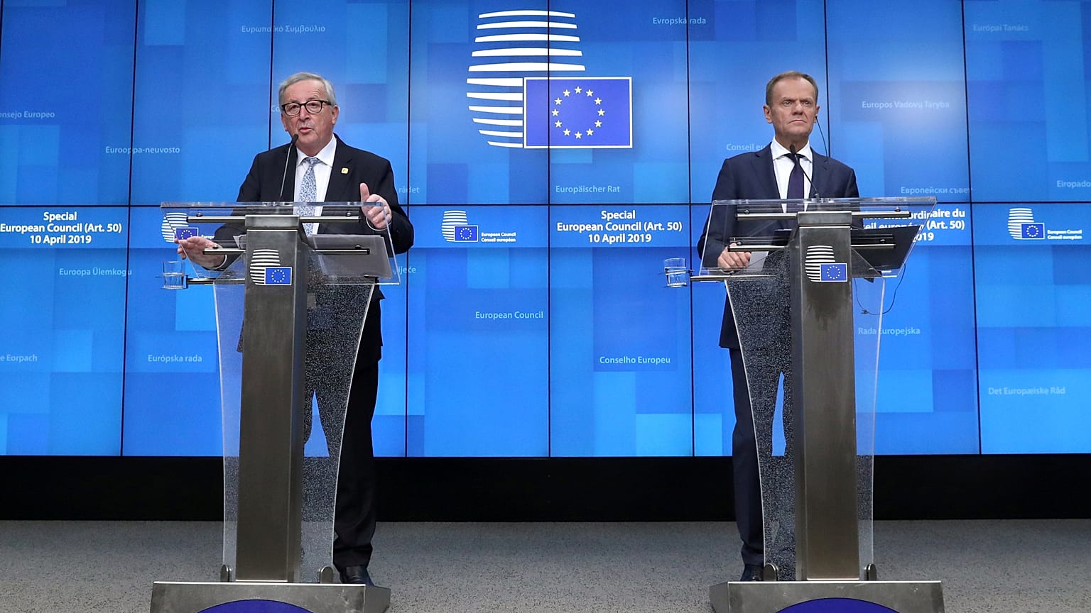 Current Commission President Juncker and Council President Tusk
