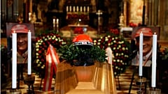 Family, friends and fans attend funeral of Formula 1 legend Niki Lauda