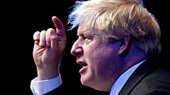 Boris Johnson leaves his home in London
