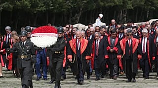 Cumhuriyet savcıları Anıtkabir'i ziyaret etti