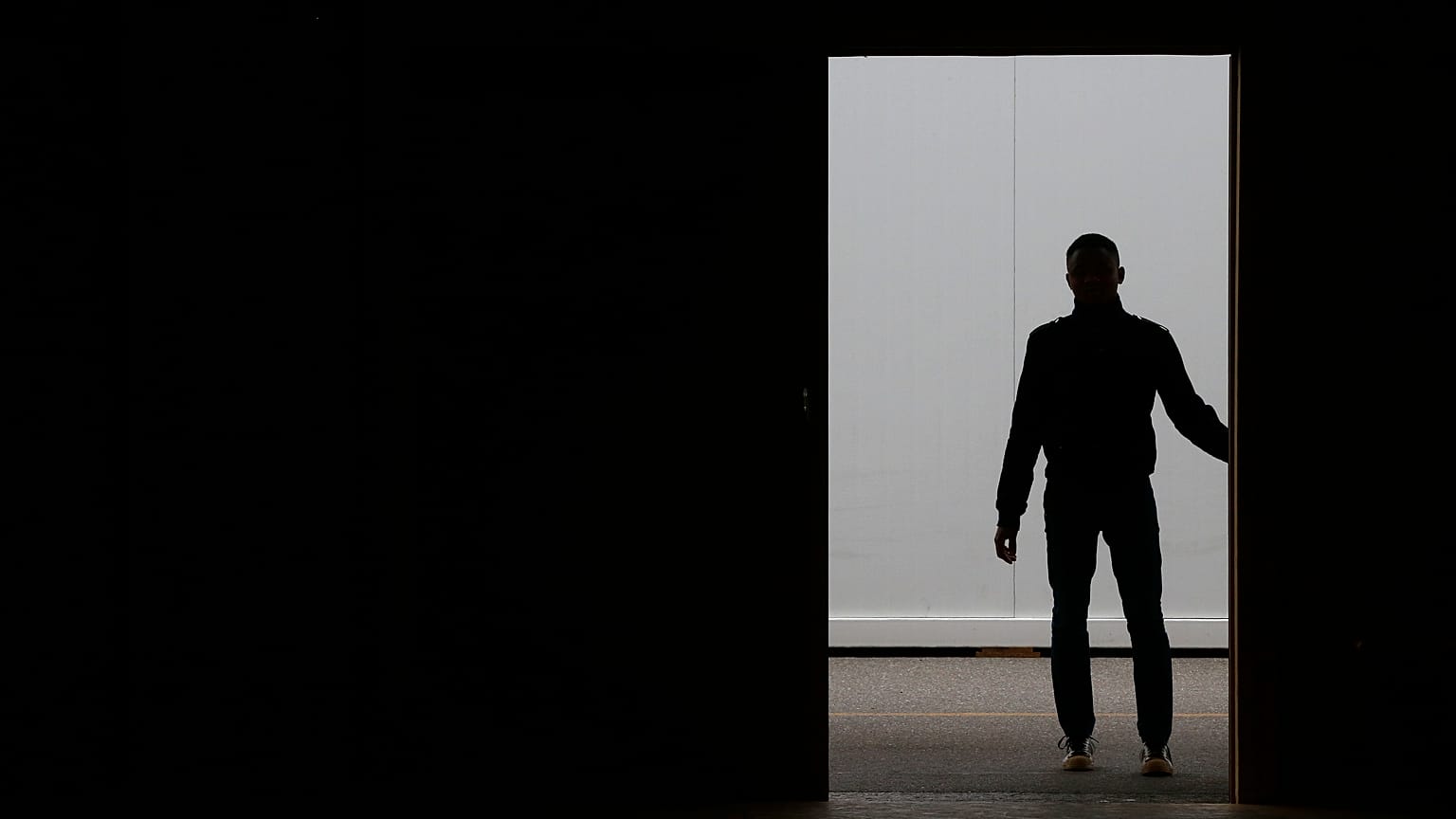 A migrant at a federal facility on a Swiss military base in 2016.