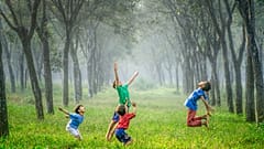 Children playing outside