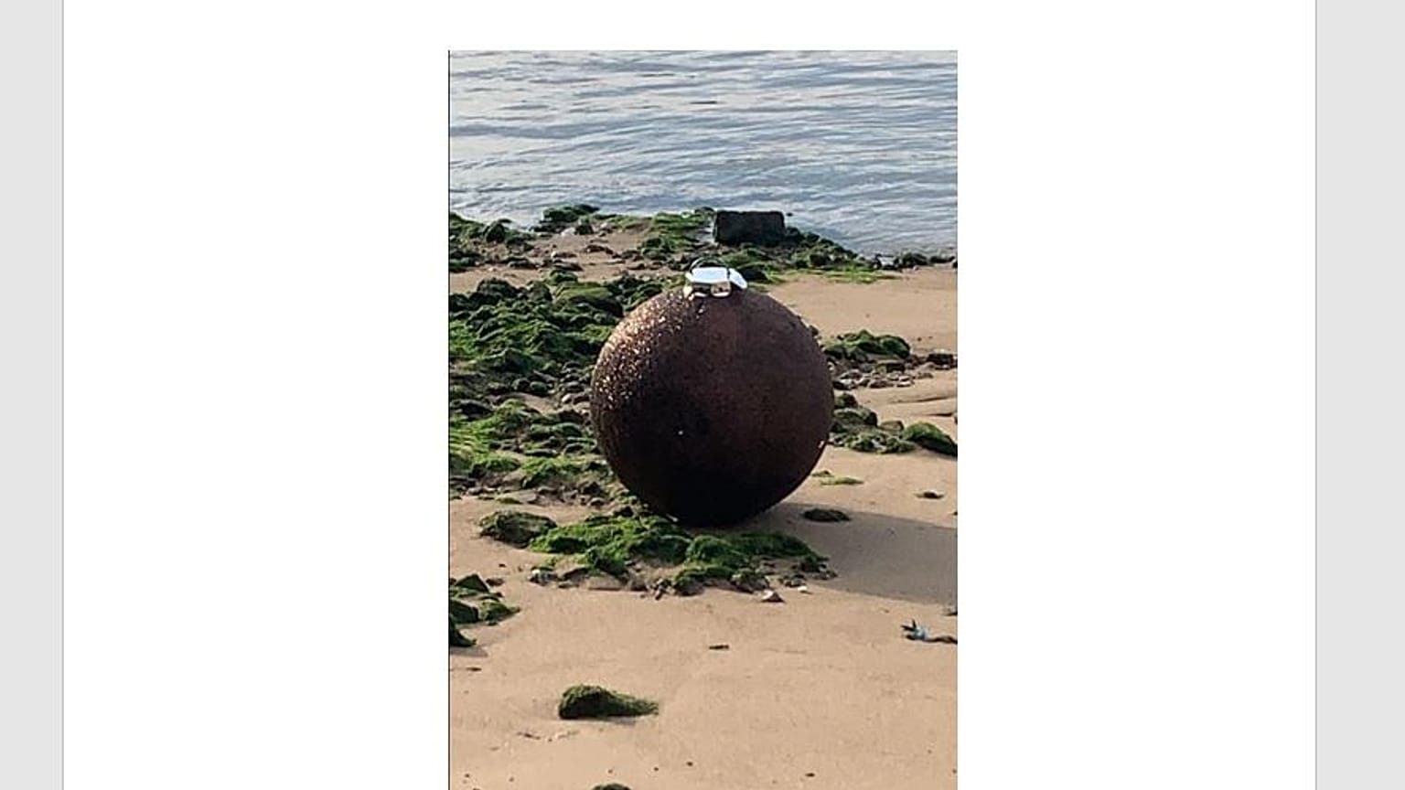 Unbelieva-bauble! Police investigate 'explosive' which turns out to be Christmas bauble