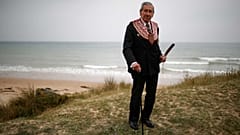 Charles Norman Shay à Saint-Laurent-sur-Mer (F), le 18 mai 2019