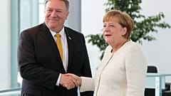 Mike Pompeo and Angela Merkel met in Berlin