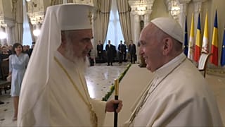 Francisco celebra la unidad cristiana en Bucarest