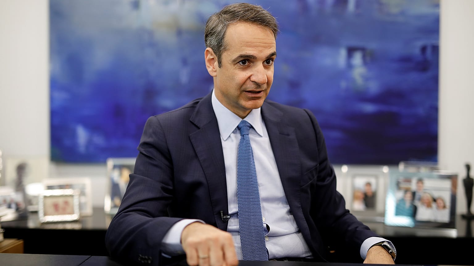  Συνάντηση Μητσοτάκη με τους νέους ευρωβουλευτές της ΝΔ