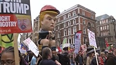Thousands of protesters march against Trump's UK state visit