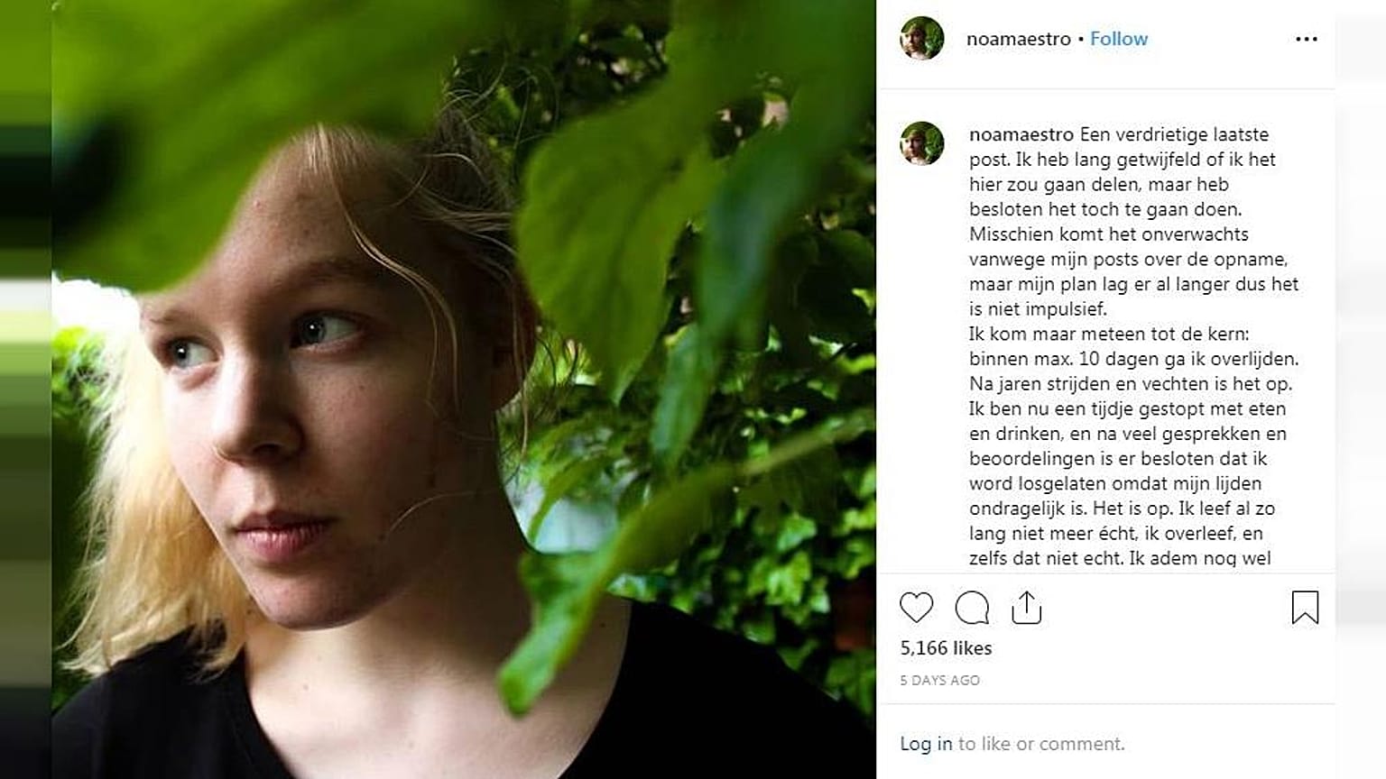 Passzív eutanázia által halt meg egy 17 éves holland lány, akit gyerekkorában megerőszakoltak