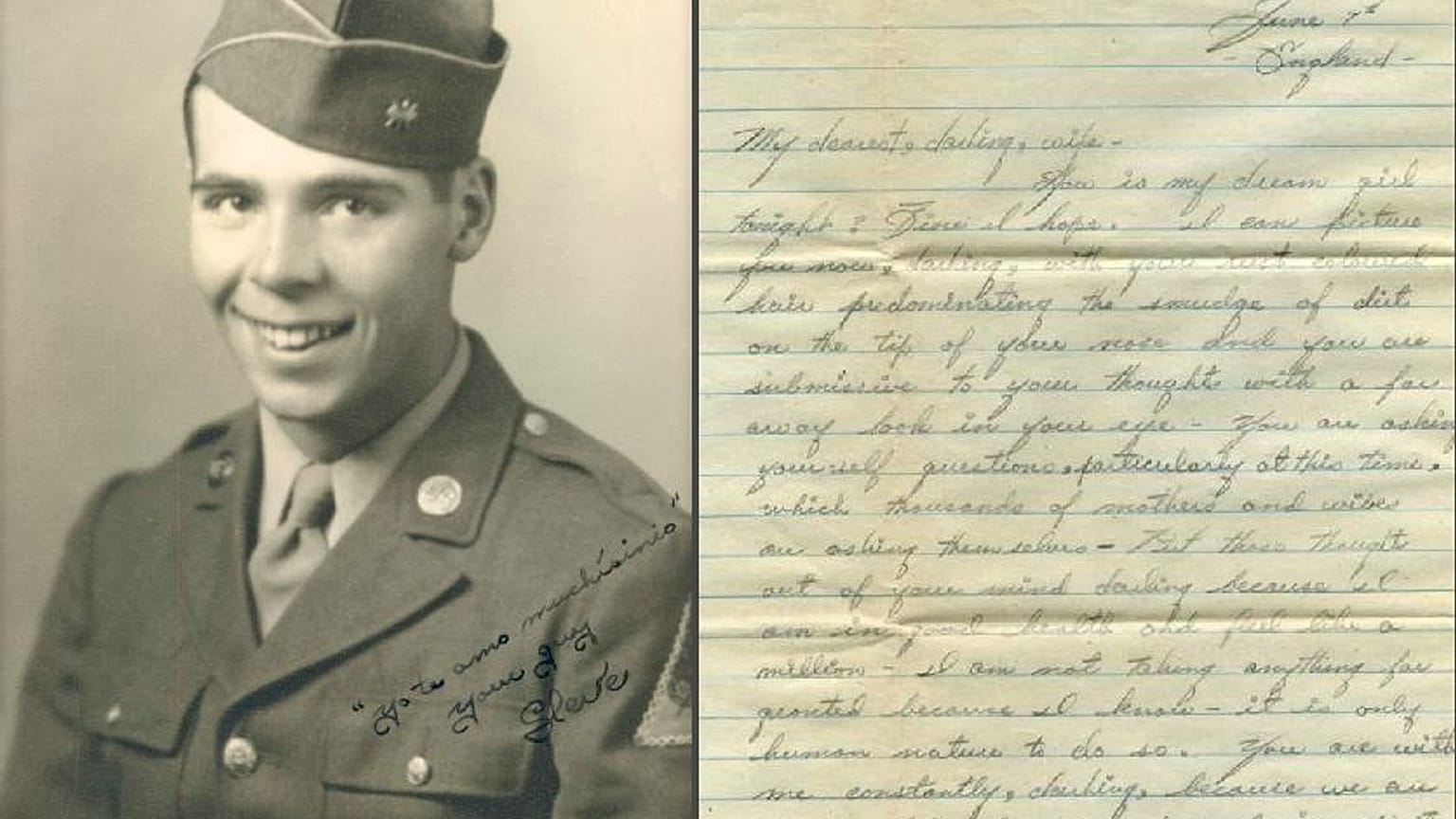 D-Day soldier's letters to wife reveal endurance of love during war