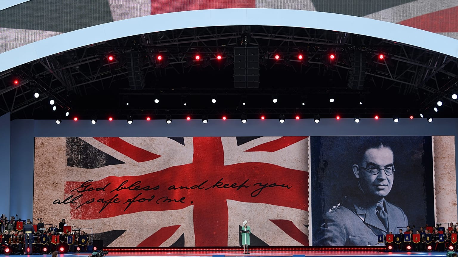Britain's Prime Minister Theresa May in Portsmouth on June 5, 2019.