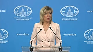 Maria Zakharova gives a press conference