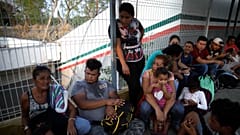 Archives. Frontière entre le Mexique et le Guatemala en avril 2019
