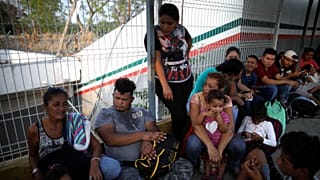 Archives. Frontière entre le Mexique et le Guatemala en avril 2019