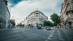 Urban city-scape in Hungary, Europe