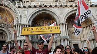"No grandi navi" - 10 Fotos aus Venedig