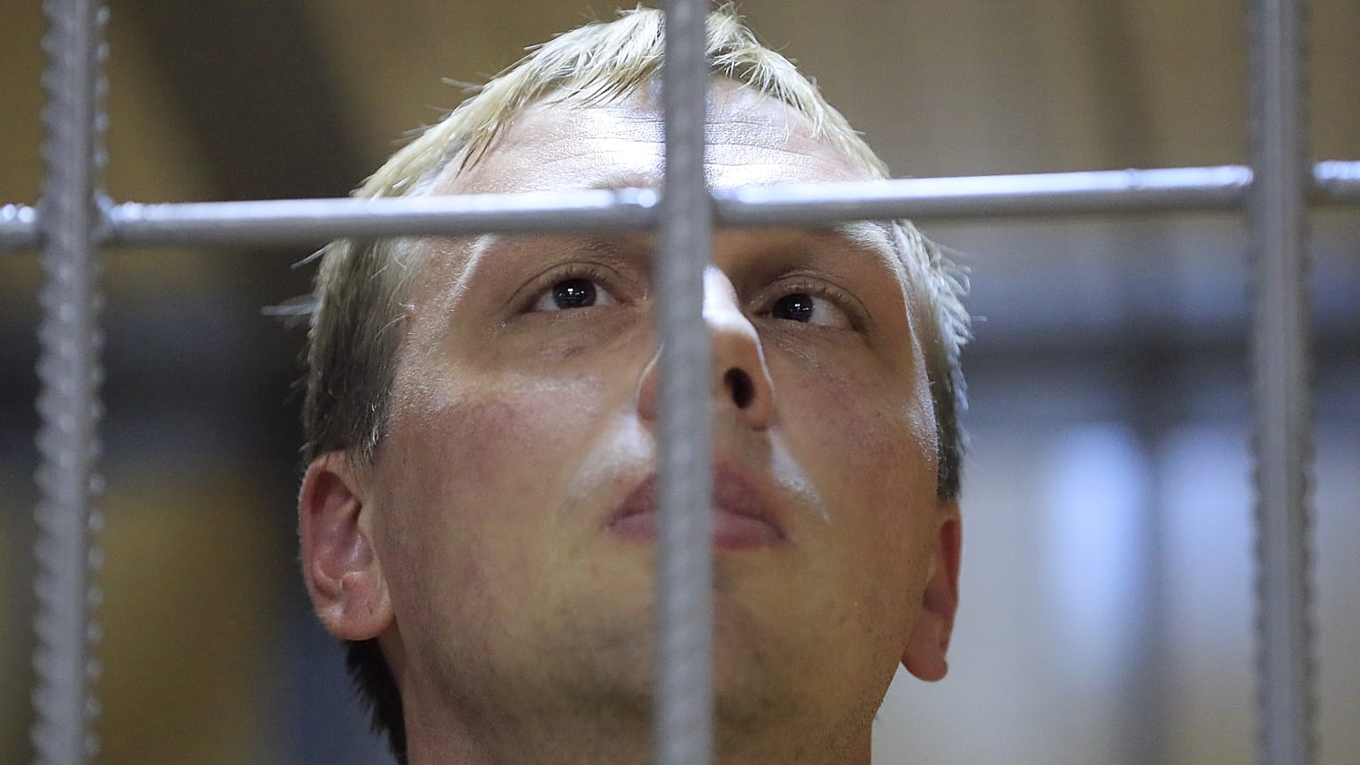 Иван Голунов на слушаниях по мере пресечения