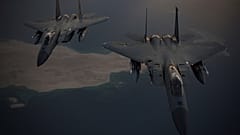 Aviones estadounidenses F-15C Eagles en el Golfo Pérsico