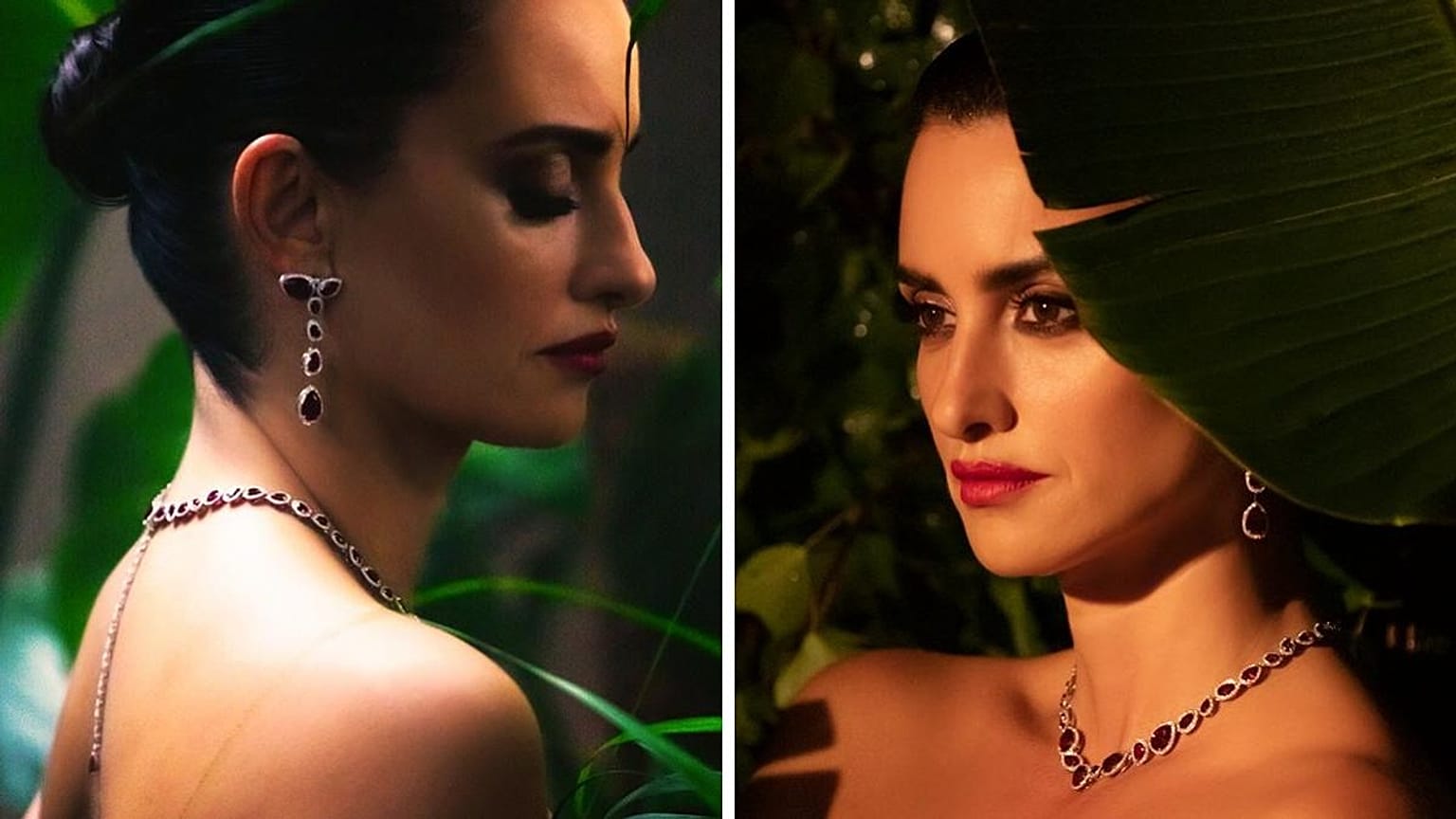 Penélope Cruz wearing Swarovski