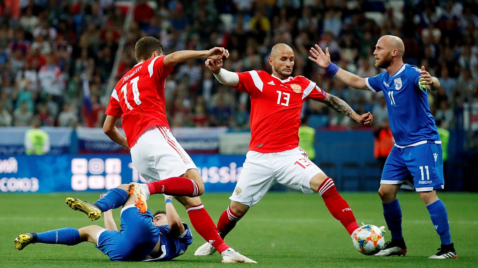 Euro 2020: Ηττα Εθνικής Κύπρου με 1-0 από Ρωσία