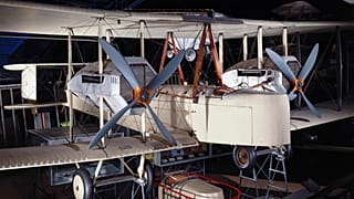 The Alcock and Brown's Vickers Vimy, preserved in the London Science Museum