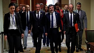 Some of the Catalonian leaders in the Spanish Parliament