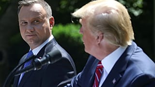 Επίδειξη F-35 πάνω από τον Λευκό Οίκο για τον Πολωνό πρόεδρο