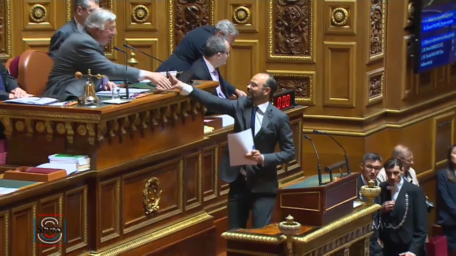 Edouard Philippe au sénat : forte abstention 
