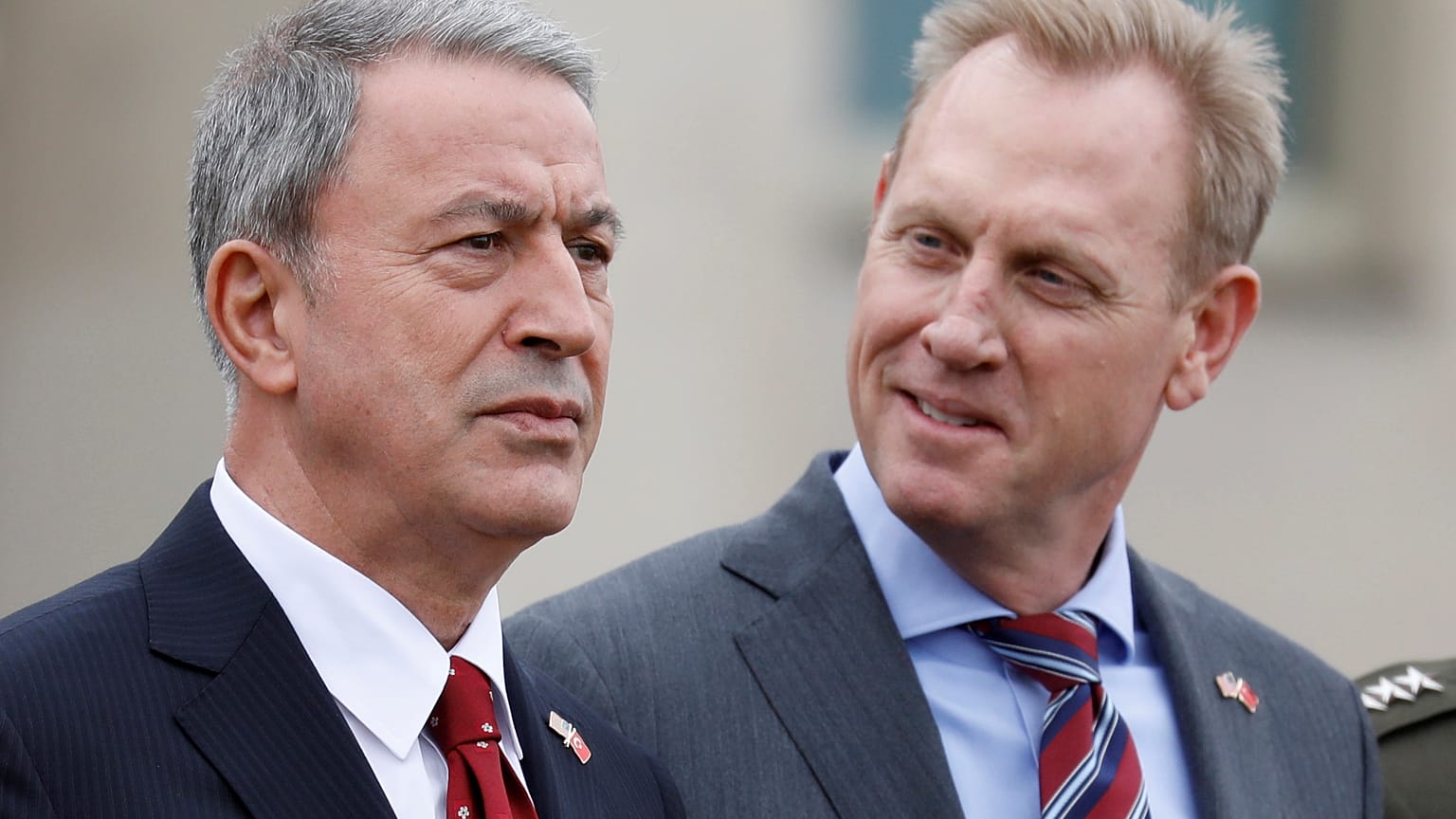 Türkiye Milli Savunma Bakanı Hulusi Akar ve ABD Savunma Bakanı Vekili Patrick Shanahan