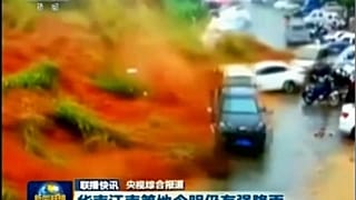 Spectaculaire glissement de terrain en Chine