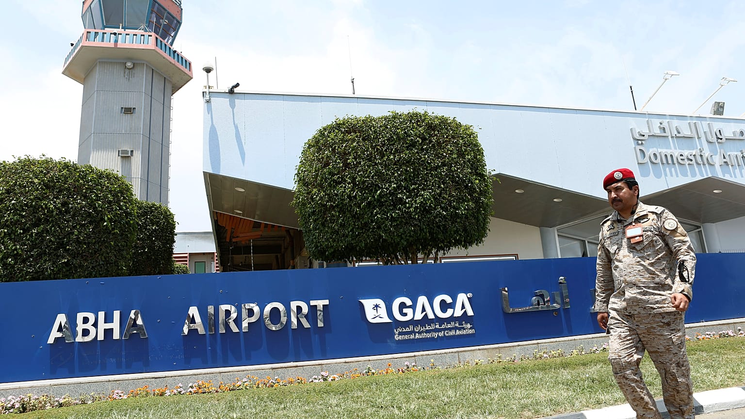 Saudi Arabia's Abha airport after it was attacked by Yemen's Houthi group, June 13, 2019.