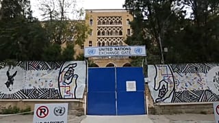 The Ledra Palace Hotel has been home to UN peacekeepers since 1974